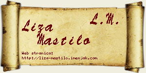 Liza Mastilo vizit kartica